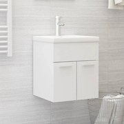 vidaXL Armário lavatório 41x38,5x46 cm derivados de madeira branco