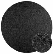 vidaXL Tapete ZIZUR antracite Ø 200 cm aspeto juta interior exterior