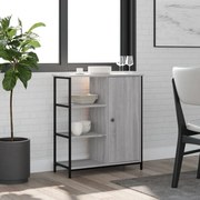 vidaXL Aparador 70x30x80 cm derivados de madeira cinzento sonoma