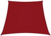 Para-sol estilo vela tecido oxford trapézio 2/4x3 m vermelho