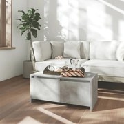 vidaXL Mesa de centro 90x50x41,5 cm derivados madeira cinzento cimento