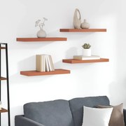 vidaXL Prateleira de Parede 4 pcs Vermelho 50 x 23 x 4 cm