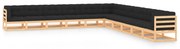 vidaXL 11 pcs conj. lounge jardim c/ almofadões antracite pinho maciço