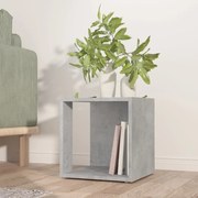 vidaXL Mesa de apoio derivados de madeira cinzento cimento