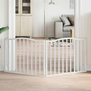 vidaXL Portão para cães dobrável 2 painéis 160 cm madeira de álamo