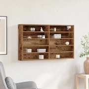 vidaXL Vitrine Cabinet Madeira Velha 100x15x58 cm Madeira de Engenharia
