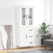 vidaXL Armário alto 69,5x34x180 cm derivados de madeira branco