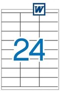 Etiquetas Autocolantes 70x35mm 100 Folhas Apli