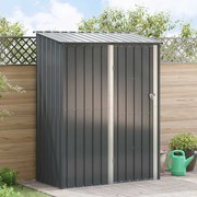 vidaXL Abrigos de jardim Antracite 153,5 x 86 x 200 cm Metal