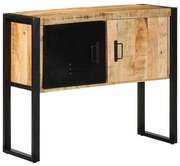 Armário consola 90x35x75 cm madeira maciça áspera manga