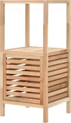 vidaXL Armário de arrumação para WC nogueira maciça 39,5x35,5x86 cm