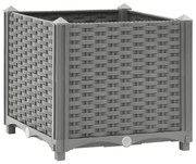 vidaXL Canteiro elevado 40x40x38 cm polipropileno