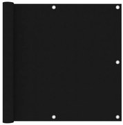 vidaXL Tela de varanda 90x400 cm tecido Oxford preto