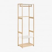 Guarda-roupa Aberto De Bambu Deneb Natural - Sklum