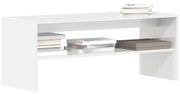 vidaXL Móvel para TV 100x40x40cm derivados de madeira branco brilhante