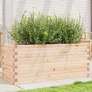 vidaXL Vaso/floreira de jardim 110x40x45,5 cm madeira de pinho maciça