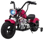Mota elétrica para Crianças 350 W Chopper Warrior Rodas AR, Assento couro ecológico Rosa