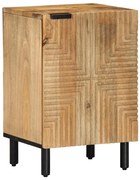 vidaXL Armário de casa de banho 38x33,5x58cm mangueira maciça castanho