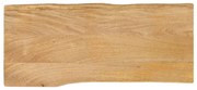 vidaXL Tampo de mesa c/ borda viva 80x40x2,5 cm mangueira maciça