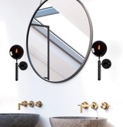 Aplique de Parede King – Preto – 15 x 20 x 40 cm