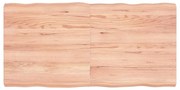 vidaXL Tampo de mesa com bordas vivas carvalho tratado castanho-claro