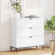 vidaXL Buffet com gaveta Branco 79.5 x 33 x 82 cm Madeira processada