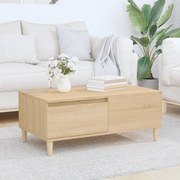 vidaXL Mesa de centro 90x50x36,5 cm derivados madeira carvalho sonoma