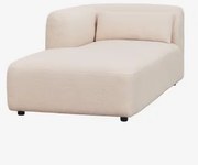 Módulo Chaise Longue Esquerdo Para Sofá Modular Fogler Chenille Creme Bege - Sklum