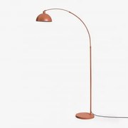 Luminária De Chão Externa De Ferro Diala Vermelho Sienna & ↑200 Cm - Sklum