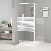 vidaXL Divisória de chuveiro vidro transparente ESG 90x195 cm branco