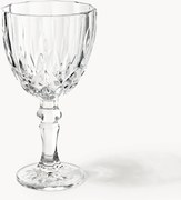Copos de vinho com padrão em relevo George, conjunto de 4