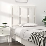 Cabeceira de cama 80,5x4x100 cm madeira de pinho maciça branco