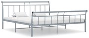 Estrutura de cama 180x200 cm metal cinzento