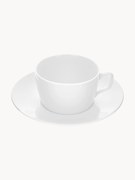 Canecas em porcelana artesanal com pires Cosmopolitan, 2 uni.