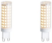 Conjunto de 2 lâmpadas LED G9 reguláveis 5,5W 500 lm 2700K