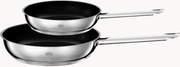 Frigideiras em aço inoxidável Moments, conjunto de 2