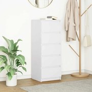 vidaXL Aparador com gavetas 37,5x35x99 cm derivados de madeira branco