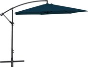 vidaXL Guarda-sol de jardim cantilever 3 m azul