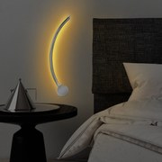 Candeeiro de Parede Uyan – Cromado – 49x15x10 cm