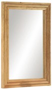 vidaXL Espelho de casa de banho 50x70 cm mangueira áspera maciça/vidro