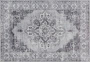 HOMCOM Tapete Lavável à Máquina Antiderrapante para Sala com Aparência de Flanela, 230 x 160cm, Cinza | Aosom Portugal