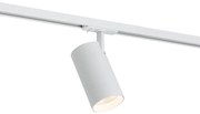 Foco moderno branco para sistema de calhas monofásico incluindo LED - Iconic Mark