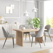 Conjunto de 4 Cadeiras de Sala de Jantar Modernas Cadeiras Estofadas e