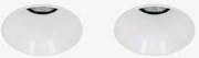 Pack De 2 Downlights Led Embutidos Sem Moldura Trimless Redondos Ø6,8 Cm Para Exterior Em Alumínio Orelva Branco Cálido 2700k & Branco & 38º & 11 W -