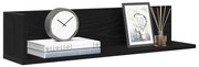 vidaXL Estantes de parede 2 pcs 75x16,5x16,5cm derivados madeira preto