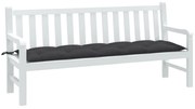 vidaXL Almofadão p/ banco jardim 180x50x7cm mesclado tecido antracite