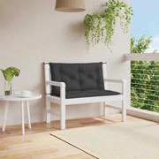 Almofadões banco jardim 2 pcs 100x50x7cm tecido oxford preto