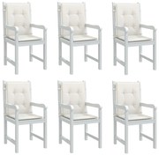 Almofadões lombares p/ cadeiras 6pcs 100x50x4cm mesclado tecido
