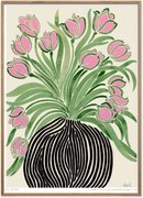 Impressão digital emoldurada Tulips 1