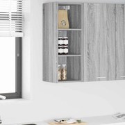 vidaXL Armário suspenso Cinza Sonoma 30 x 29,5 x 80 cm